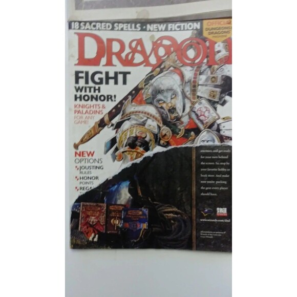 FLAWED DAMAGED Dragon Magazines Lot -Craft Lot D&D Magazines - Picture 8 of 9
